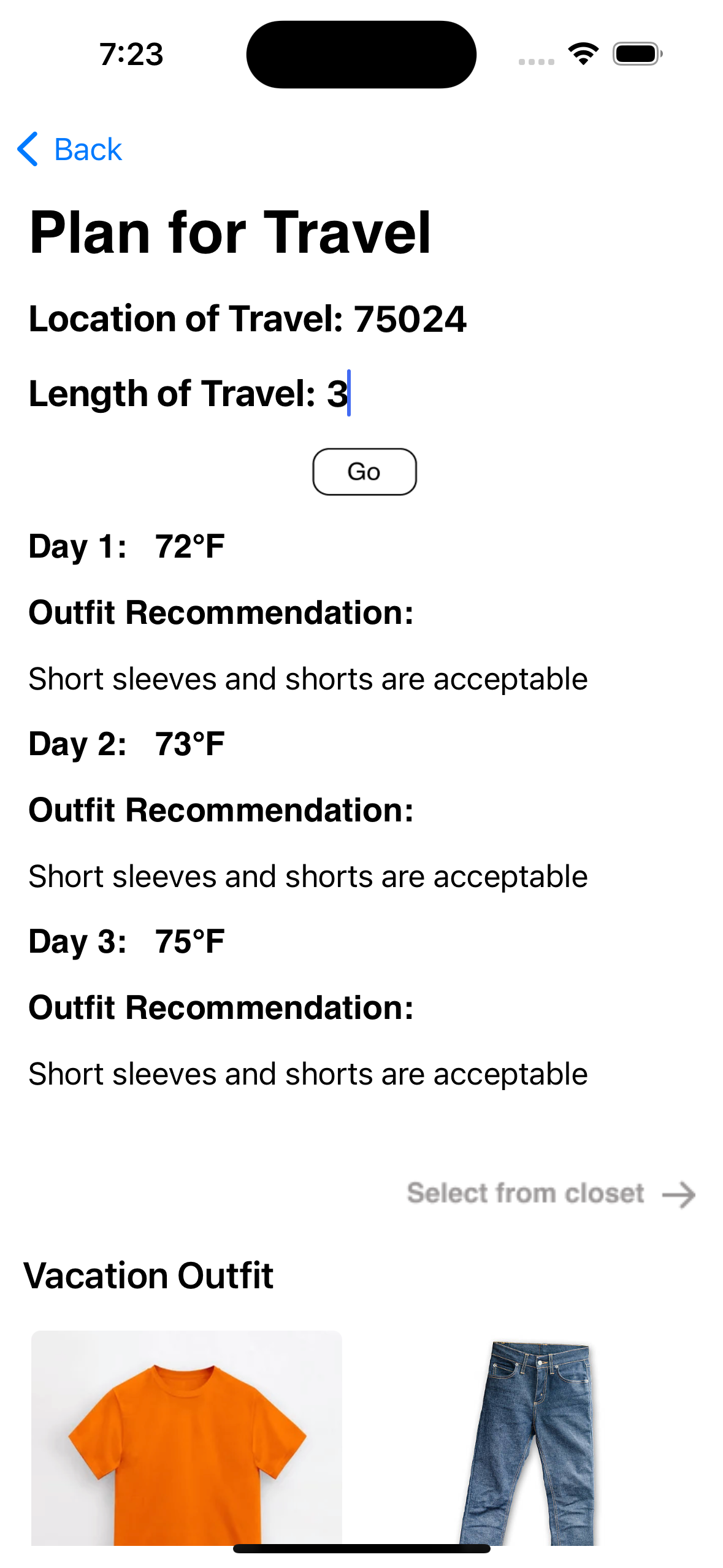 Ithaca Transit App Screenshot